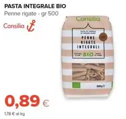 Tigre Amico Pasta integrale bio Penne rigate offerta