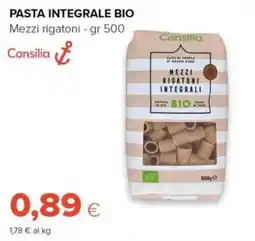 Tigre Amico Pasta integrale bio Mezzi rigatoni offerta