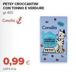 Tigre Amico Consilia Petsy croccantini con tonno e verdure offerta