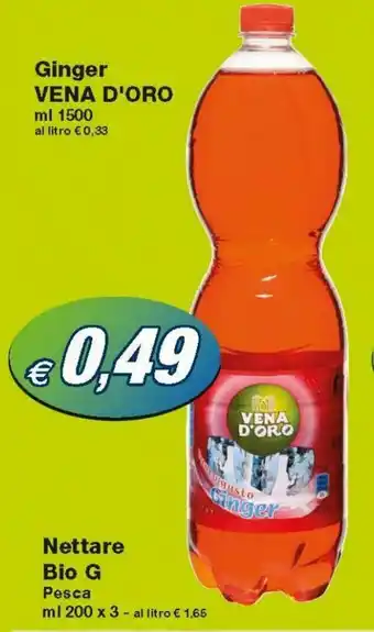 Prix Quality Vena d'Oro Ginger 1500ml offerta