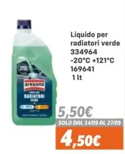 Orizzonte Liquido per radiatori verde arexons offerta