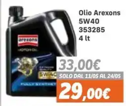 Orizzonte Olio Arexons 5W40 offerta