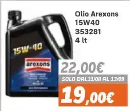 Orizzonte Olio Arexons 15W40 offerta