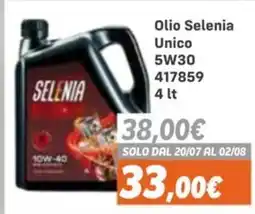 Orizzonte Olio Selenia Unico offerta