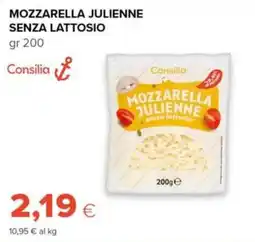 Tigre Amico Mozzarella julienne senza lattosio Consilia offerta