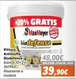 Orizzonte Pittura Antimuffa Biodefence MaxMeyer offerta