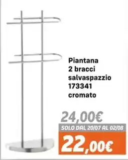Orizzonte Piantana 2 bracci salvaspazzio offerta