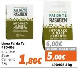 Orizzonte Linea Fai da Te Intonaco Base Cemento offerta