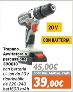Orizzonte Trapano Avvitatore a percussione 390813 offerta