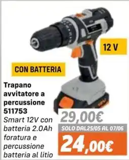 Orizzonte Trapano avvitatore a percussione 511753 Smart 12V offerta