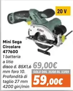 Orizzonte Mini Sega Circolare offerta