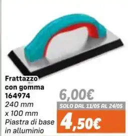 Orizzonte Frattazzo con gomma offerta