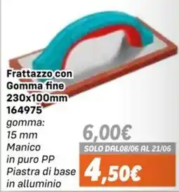 Orizzonte Frattazzo con Gomma fine offerta