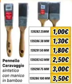 Orizzonte Pennello Caravaggio sintetico con manico in bamboo offerta