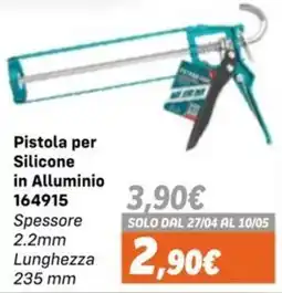 Orizzonte Pistola per Silicone in Alluminio offerta