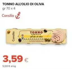 Tigre Amico Tonno pinne gialle all'olio di oliva Consilia offerta