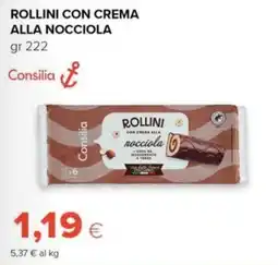 Tigre Amico Rollini con crema alla nocciola Consilia offerta