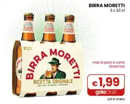 Gala Supermercati Birra Moretti offerta