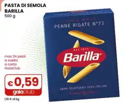 Gala Supermercati Penne rigate n°73 Barilla offerta