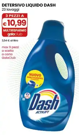 Gala Supermercati Detersivo liquido Dash Actilift offerta