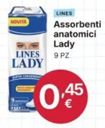 Ingroshop Assorbenti anatomici Lady offerta