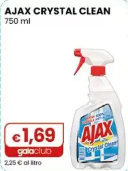 Gala Supermercati Ajax crystal clean offerta