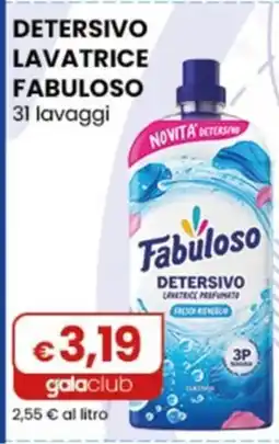 Gala Supermercati Detersivo lavatrice Fabuloso offerta