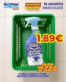Gemar Detersivi VIAKAL spray igiene bagno express offerta