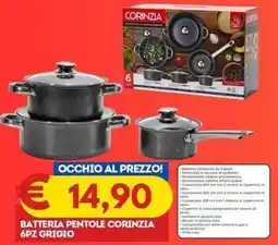 Gipsi Batteria pentole Corinzia offerta