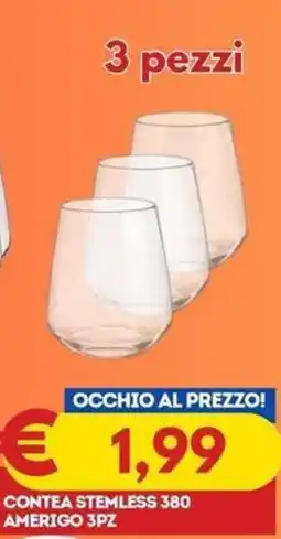 Gipsi Contea stemless 380 amerigo offerta