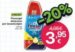 Ingroshop Finish Powergel detersivo per lavastoviglie offerta