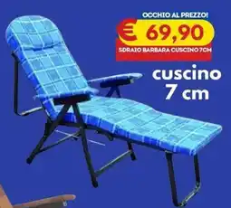 Gipsi Sdraio Barbara Cuscino 7cm offerta