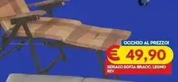 Gipsi Sdraio Sofia Bracc. Legno Riv offerta