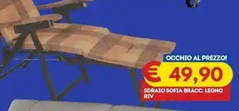 Sdraio Sofia Bracc. Legno Riv