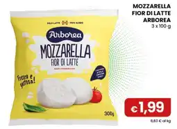 Gala Supermercati Mozzarella fior di latte Arborea offerta