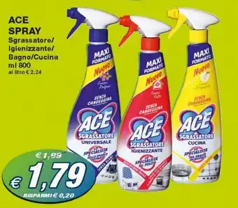 Prix Quality Ace Spray 800ml offerta