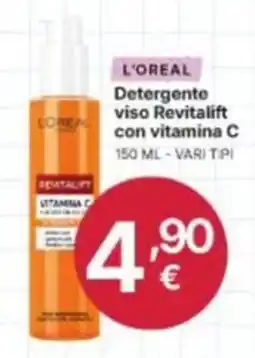 Ingroshop L'Oréal Detergente viso Revitalift con vitamina C offerta