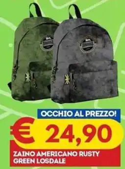 Gipsi Zaino americano rusty green losdale offerta