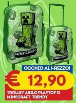 Gipsi Trolley asilo playtoy o minecraft trendy offerta