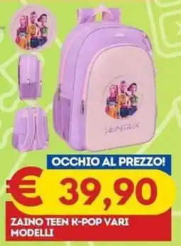 Gipsi Zaino Teen K-Pop offerta