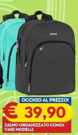 Gipsi Zaino organizzato Comix offerta
