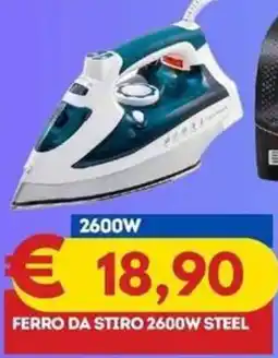 Gipsi Ferro da stiro 2600W steel offerta