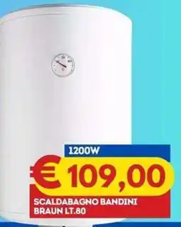 Gipsi Scaldabagno Bandini Braun Lt.80 offerta