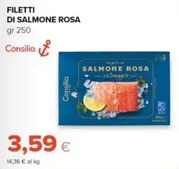 Tigre Amico Filetti di salmone rosa selvaggio Consilia offerta
