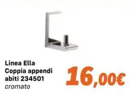 Orizzonte Linea Ella Coppia appendi abiti 234501 cromato offerta