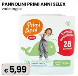 Gala Supermercati Pannolini primi anni selex offerta