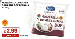 Gala Supermercati Mozzarella di bufala campana dop offerta
