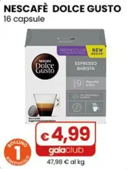 Gala Supermercati Nescafé Dolce Gusto Espresso Barista offerta