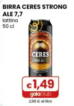 Gala Supermercati Birra Ceres Strong Ale offerta