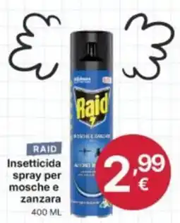 Ingroshop Raid Insetticide spray per mosche e zanzara offerta